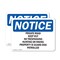 Signmission Private Road Keep Out No Trespassing Hunting OSHA Notice Sign, Plastic, 10in W x 7in L, 2PK OS-2PACK-NS-P-710-L-17870 - alternate 1